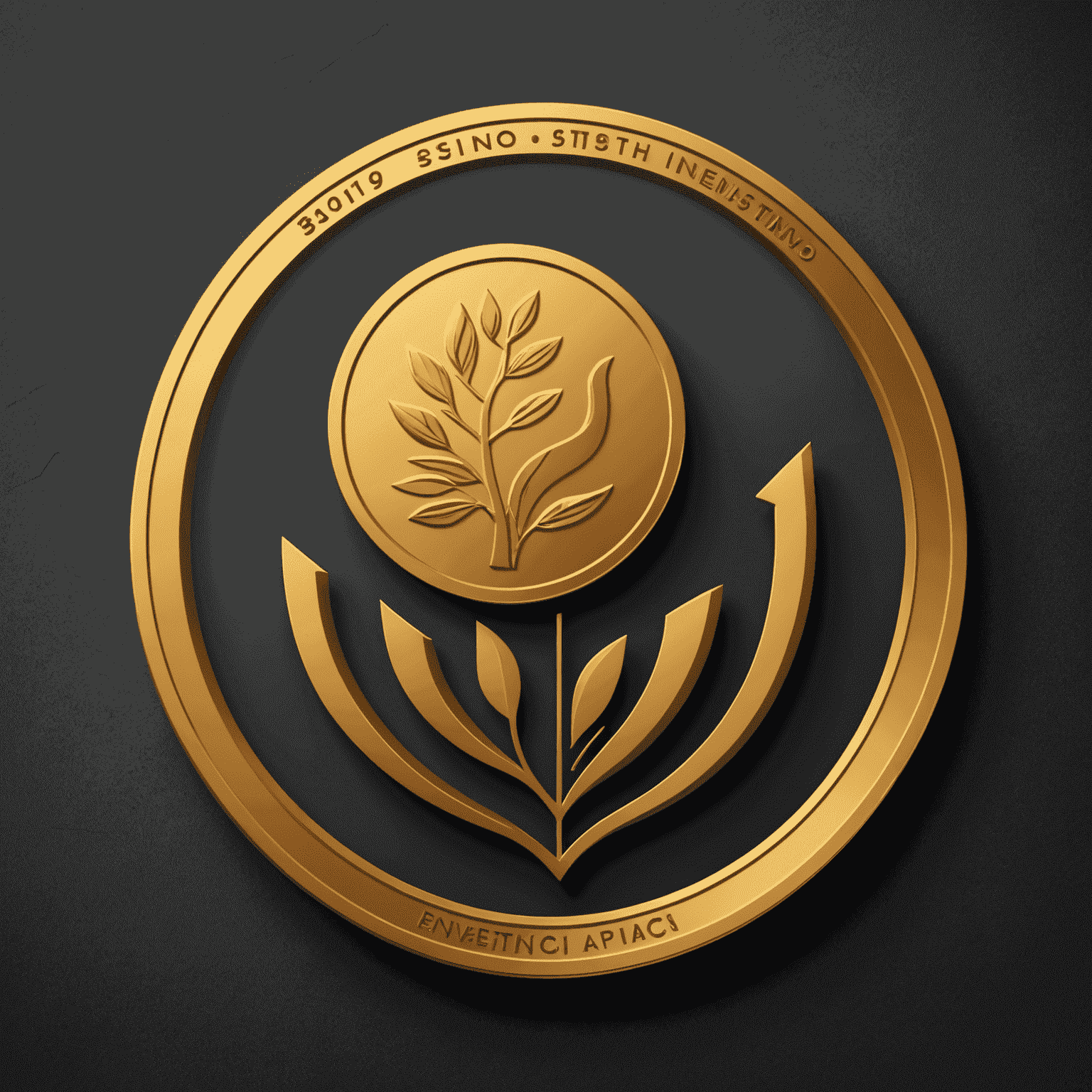 InvestSavvyPro logo - A stylized golden coin with a growth chart, symbolizing smart investments and financial growth in South Africa